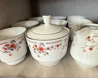 Dynasty Fine China "Copenhagen" Floral Pattern Dinnerware Set