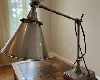 Pottery Barn Architect's Style Metal Task Lamp with Outlets