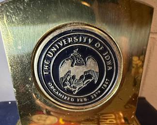 University of Iowa Brass Table Lamp