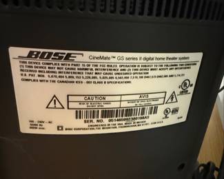 Bose CineMate GS Series II Digital Home Theater System