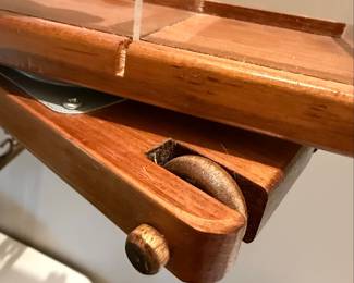 Cliff Kernen Wood and Acrylic Rotating Display Stand
