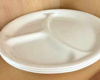 Corelle "Winter Frost White" Divided Dinner Plate