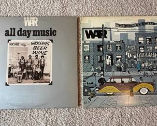 War "All Day Music" and "The World Is a Ghetto" Vinyl Records