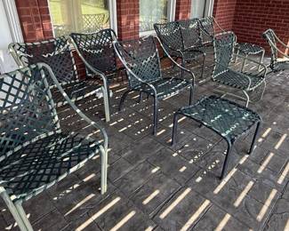 Brown Jordan Tamiami Style Patio Chairs and Table Set