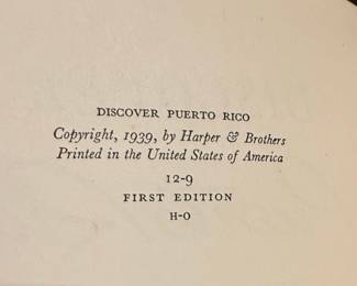 Discover Puerto Rico by John W. Vandercook, First Edition 1939