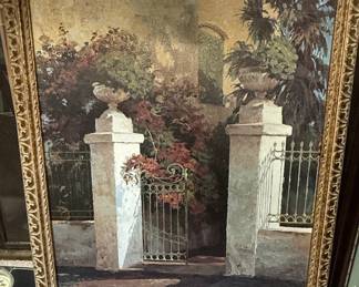Poch Romeu "Jardi Colonial" Landscape Oil Painting