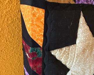Autumn Leaves and Stars Quilt Wall Hanging Style