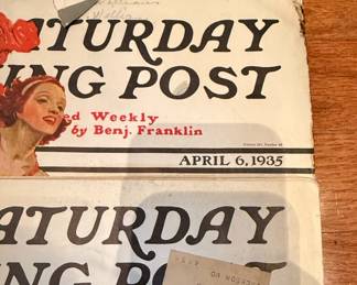 The Saturday Evening Post Magazine Collection (May 18, 1935; April 6, 1935; June 29, 1935)