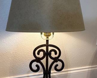 Wrought Iron Scroll Table Lamp Style