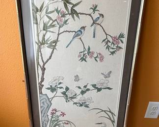 Asian Style Embroidered Panel