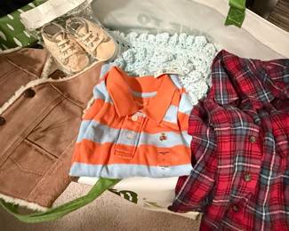 Baby Gap Toddler Polo Shirt and Baby Shoes