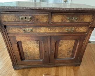 Eastlake Style Walnut Washstand