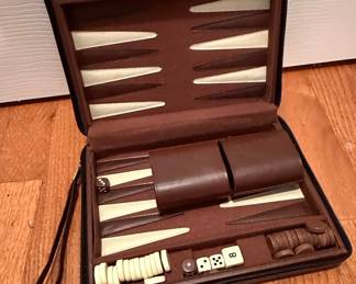 Leatherette Backgammon Set
