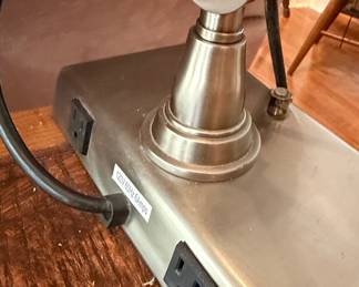 Pottery Barn Architect's Style Metal Task Lamp with Outlets