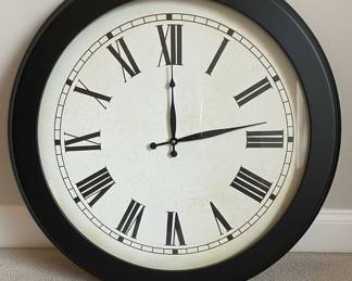 Oversized Roman Numeral Wall Clock