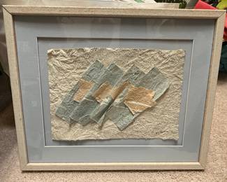 Textured Paper Collage Art