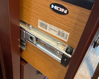 HON 94000 Series Two-Drawer Lateral File with Bookcase Hutch