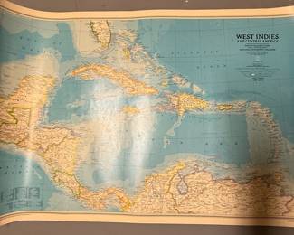 National Geographic Tourist Islands of the West Indies Map