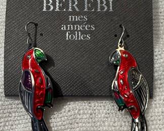 Edgar Berebi "Mes Annees Folles" Parrot Earrings