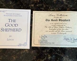 Lenox The Good Shepherd Fine Bone China Sculpture