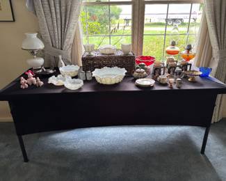 Milk glass collection