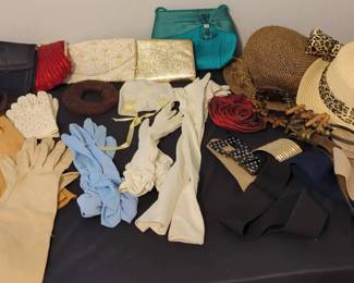 Vintage Gloves, Hats, Belts and Bags