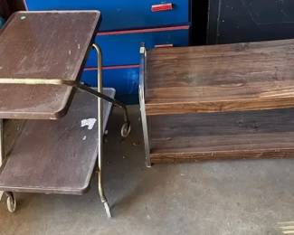 Vintage Bar Cart and Media Stand
