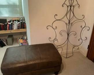 Chocolate Brown Ottoman