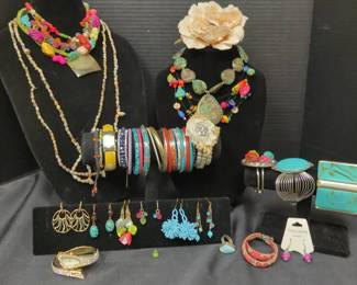 Rainbow Maximalist Costume Jewlry