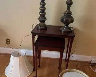 Nesting Tables and Lamps