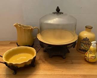 TuscanStyle Yellow  Metal Kitchen Decor