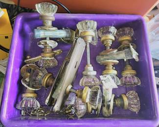 Glass door knob sets