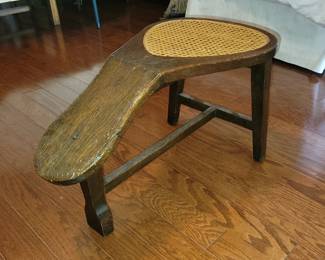 Antique wooden shoe fitting stool