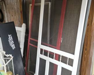Assorted screen doors