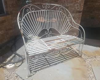 Metal bench