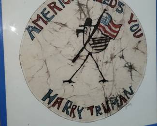 Judy Cappleman Harry Truman batik