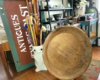 Huge wooden bowl