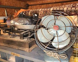 Vintage fan and scale