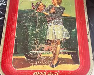 vintage 1942 Coca-Cola advertising tray