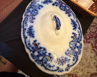 Blue & White Covered Tureen