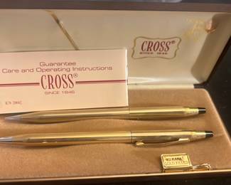 vintage Cross Classic Century ballpoint pen and mechanical pencil set