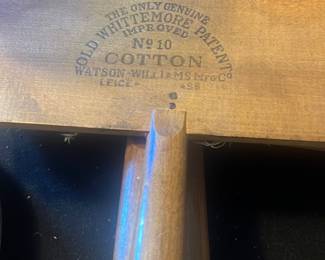 vintage Old Whittemore No. 10 wool and cotton carding paddle