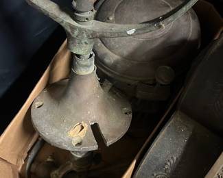 antique oil lamp
