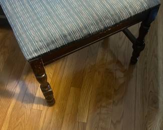 vintage style upholstered footstool