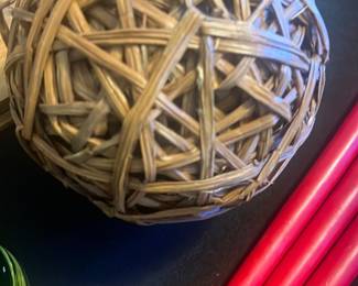 woven rattan ball