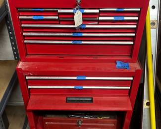 vintage Craftsman rolling tool chest