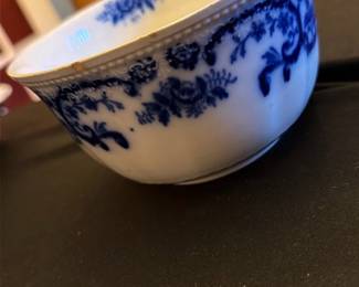 Blue Transferware Jardiniere