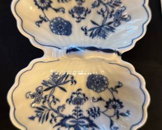 Blue Danube Blue & White Dish
