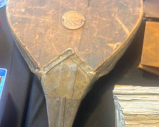 antique primitive fireplace bellows 