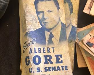 vintage Albert Gore U.S. Senate campaign poster